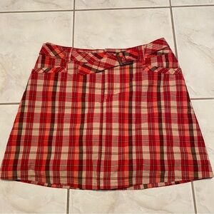 - Stretch White Stag plaid size 10